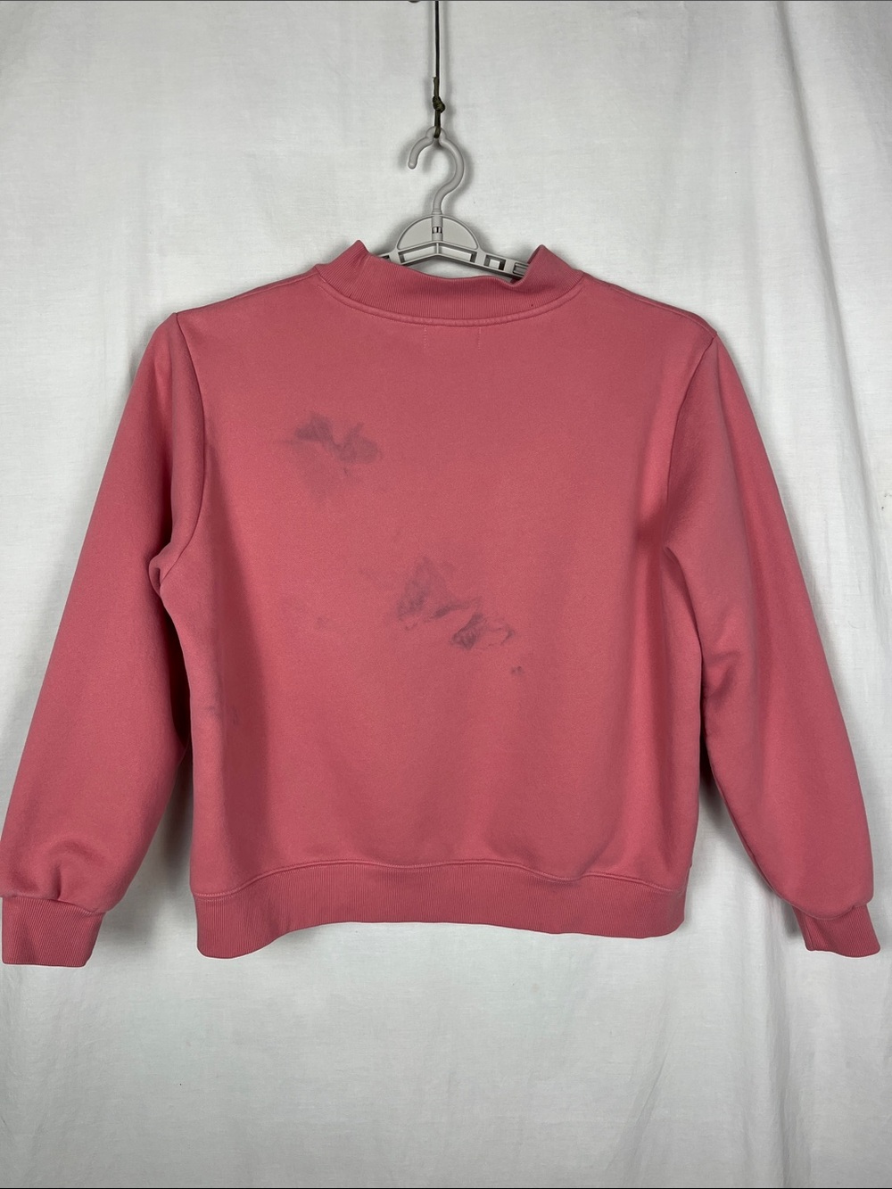 Parke Pink on Pink Varsity Mockneck Sweatshirt - Picture 8 of 10